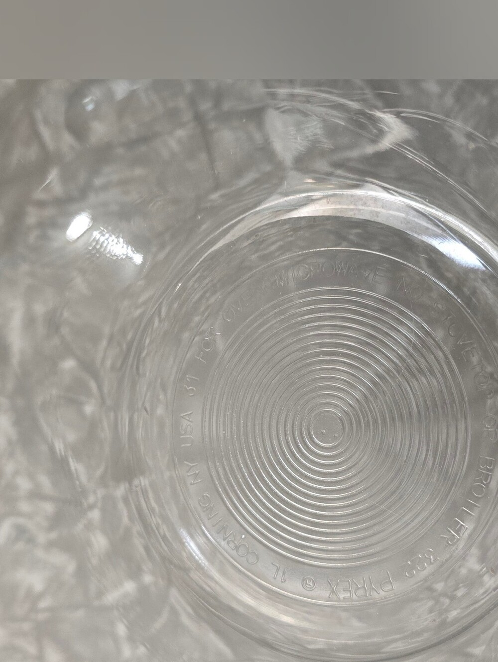 Pyrex Clear Colonial Mist White Lace Set Of 3 Mixing Bowls - Picture 13 of 14